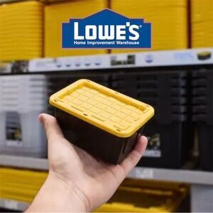 Lowe’s Project Source Teeny Commander Mini Tote with Yellow Lid (1 ct)
